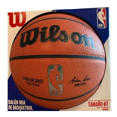 Balon Basketbol Nba #7, Interiores Y Exteriores, Wilson +11a
