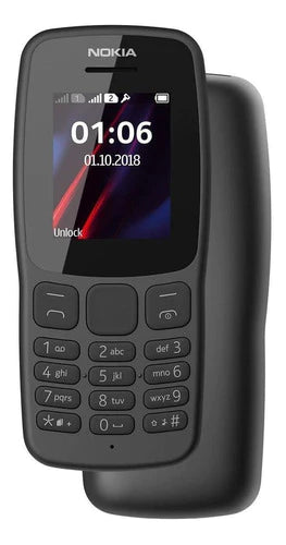 Nokia 106 (2018) Dual Sim 4 Mb Gris Oscuro 4 Mb Ram