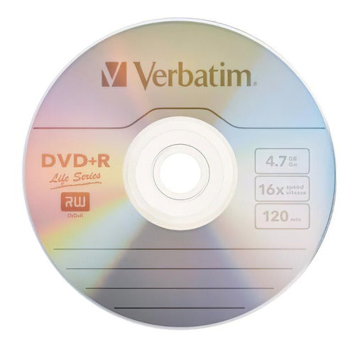 Dvd-r Verbatim 4.7 Gb 16x Campana C/ 50 97493