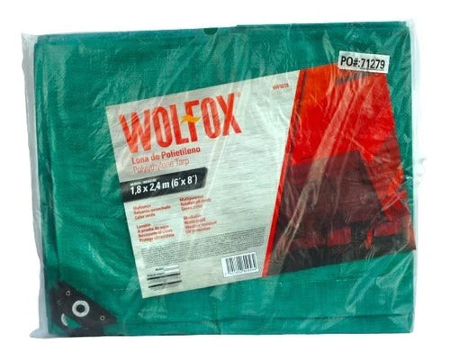 Lona Wolfox Wf9278 Polietileno 1.8m X 2.4m Lavable Multiusos