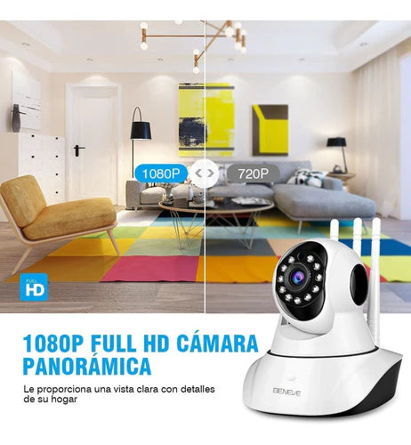 Camaras Seguridad Vigilancia Ip Movimiento 1080p 3 Antenas