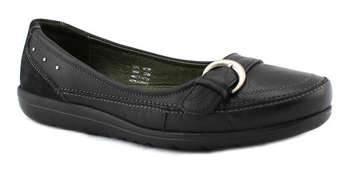 Calzado Zapato Dama Flexi 13801 Negro Descanso Confort Flats