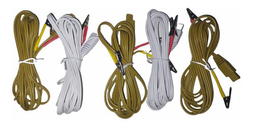 5 Cables Caiman Para Electroestimulador Kdw808-i