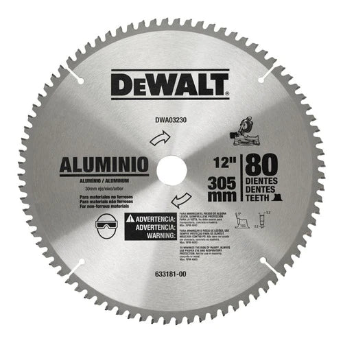 Disco Para Sierra Dewalt De 12  Pulgadas Aluminio Dwa03230