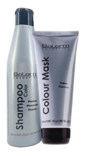 Salerm Kit  Shampoo Color + Colour Mask Platino