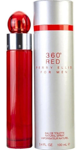 360° Red For Men De Perry Ellis Eau De Toilette 100 Ml