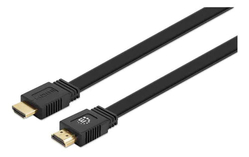 Cable Hdmi Manhattan 355599 Ethernet 4k, Uhd, Hdr, Oro, 0.5m