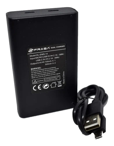 Cargador Doble-usb Bateria Np-fw50 Sony Nex3 A7rii A3000