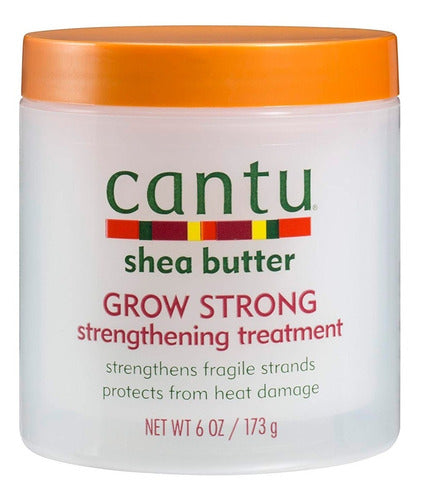 Cantu Grow Strong Tratamiento Fortalece Cabello Curly Hair