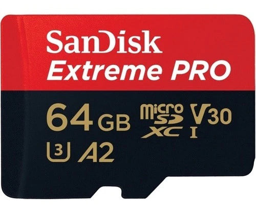 Memoria Flash Sandisk Extreme Pro 64gb Microsdxc Clase 10