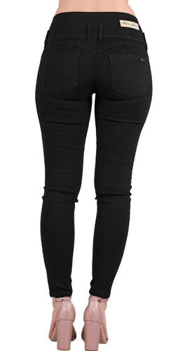 Jeans Básico Mujer Furor Negro 62104178 Barranquilla Stretch