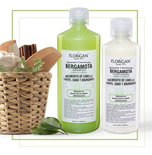 Bergamota Kit Shampoo, Acondicionador Y Gel Florigan