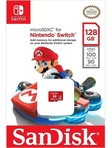 Memoria Sandisk Micro Sd 128gb Para Nintendo Switch Sdsqxao