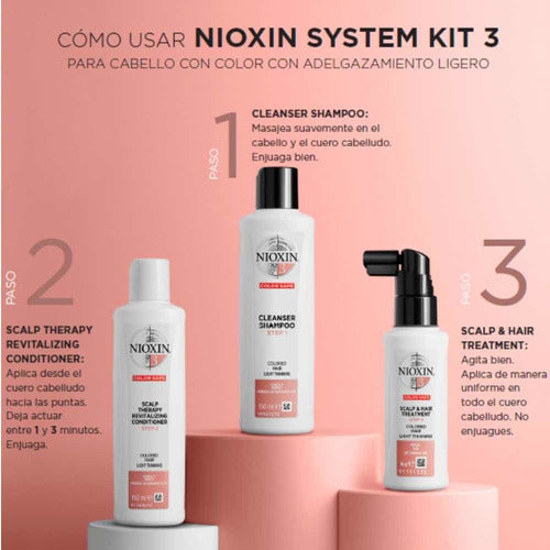 Nioxin Cleanser 3 1000ml- Shampoo Crecimiento De Cabello