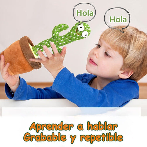 Juguete Cactus Bailando 120 Canciones En Español, Recargable