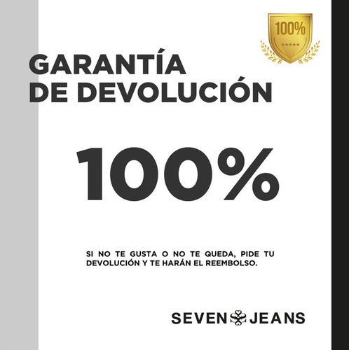Jeans Dama Seven Pantalón Mezclilla Acampanado Colombiano