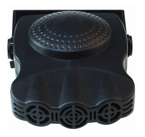 Ventilador Negro Calentador Coche De Tres Agujeros 12v 150w