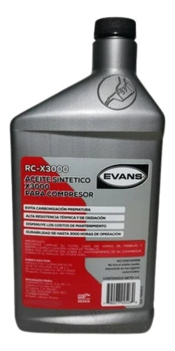 Aceite Sintetico 1 L Para Compresor Marca Evans Rc-x3000