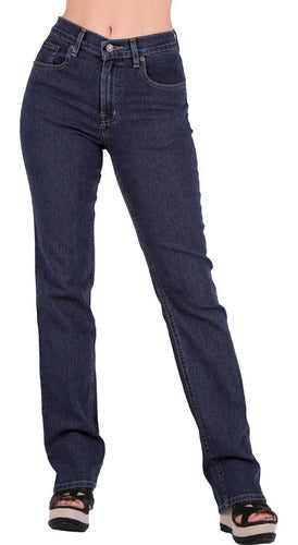 Jeans Básico Mujer Oggi Azul 59104034 Mezclilla Stretch Atra