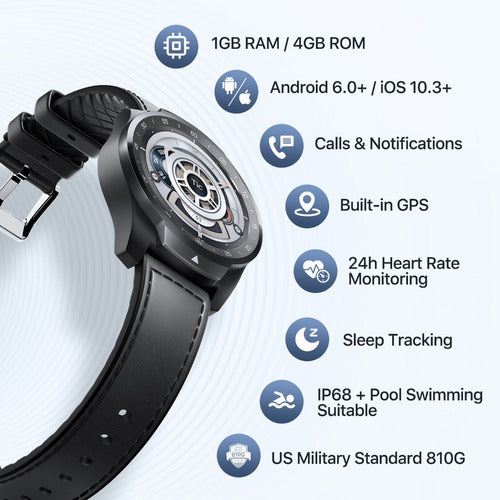Reloj Inteligente Ticwatch Pro S 1gb Ram Gps Ip68