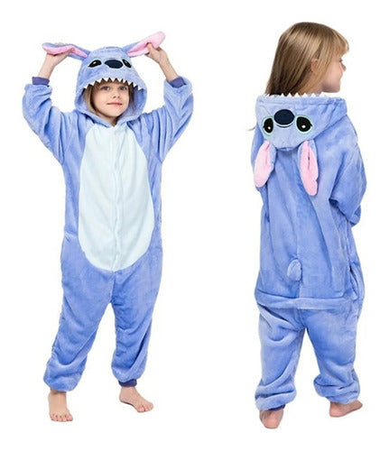 Kigurumi Stitch Cosplay Pijama Mameluco Disfraz Moda Kawaii
