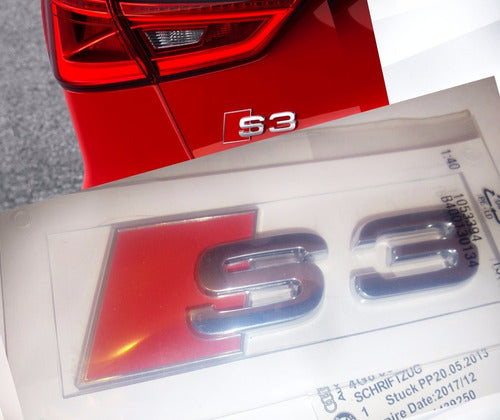 Emblema Cajuela Audi S3 Original Abs ,a3