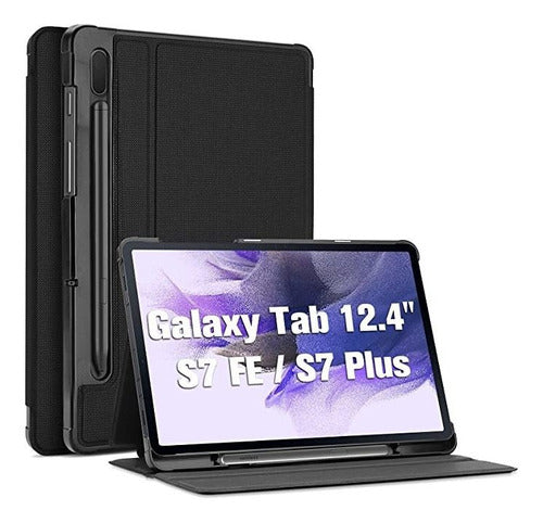Funda Para Galaxy Tab S7 Fe 2021 De 12.4  Sm-t730 Sm-t736
