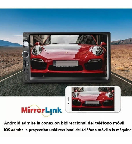 Mirrorlink Estéreo Pantalla Táctil 7 Pulgadas Bluetooth Hd