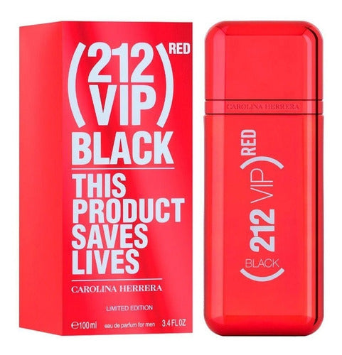 212 Vip Black Red Carolina Herrera 100ml Caballero Original
