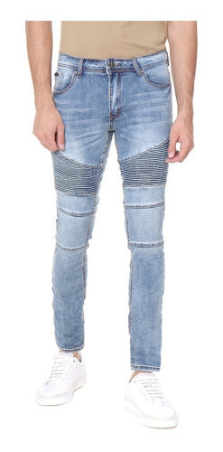 Pantalon De Mezclilla Jeans Hombre Entallados Skinny Fit