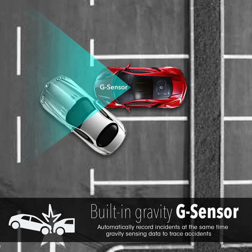 Camara Auto Reversa Frontal Seguridad Dvr Smart 1080p Espejo
