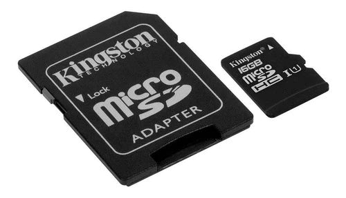 Memoria Micro Sd Hc 16gb Kingston Clase 10 Full Hd S9 Note