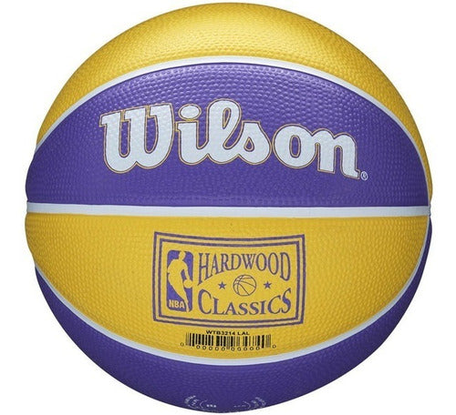 Balón Nba Mini #3 Retro Teams Lakers Wilson