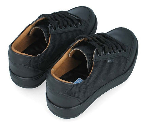 Zapato Escolar Audaz De Piel Negro Talla. (18.0 - 21.0)