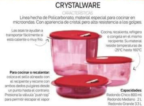 Paquete De Crystalware Tupperware