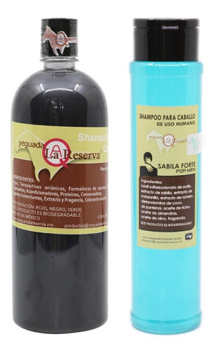 2 Shampoo Del Caballo, Negro Y De Hombre  Yeguada Reserva