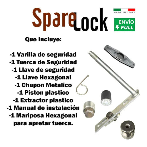 Kit Llanta De Refaccion Sparelock 12x1.5 Envio Full Oroch