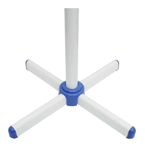 Ventilador De Pie Adir 2073 Blanco Con 3 Aspas Color  Azul De  Plástico, 16  De Diámetro 120 v