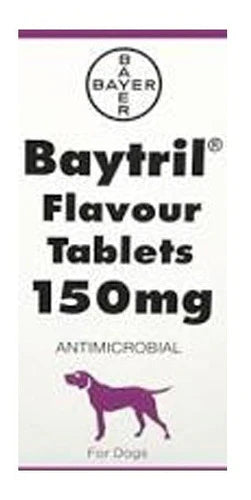 Baytril Flavour 150 Mg 10 Tab.