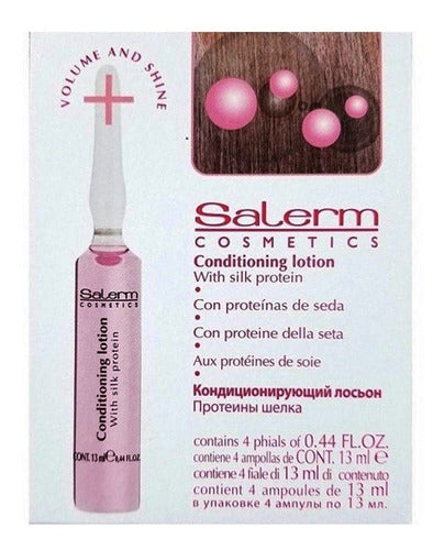 Salerm ® Locion Acondicionadora Proteina Seda 32 Ampolletas