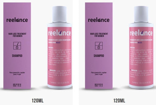 Reelance 2 Pack Shampoo Anti Caída Mujer 120 Ml C/u