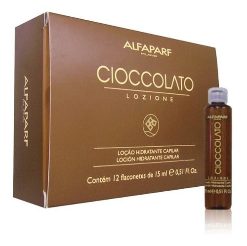 Alfaparf Ampolletas Capilares Hidratantes Chocolate 12 Pzas
