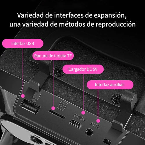 Bocina Bluetooth Portátil Diseños Inalámbrico Con Micrófono