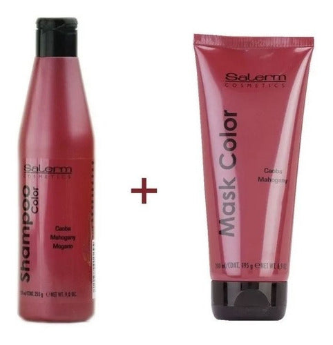 Shampoo Y Mascarilla Matizador Color Caoba Salerm®