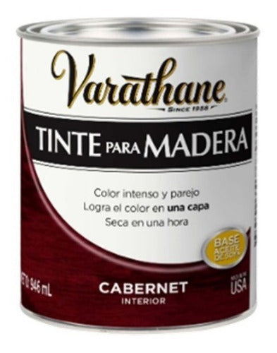 Tinte Para Madera Varathane Color Cabernet 0.946lts