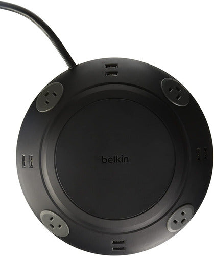 Multicontacto Circular Belkin B2e025-06-blk 4 Ca Y 8 Usb