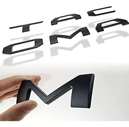 Emblema Letras Toyota Tacoma Batea Negro 2016-2021 Traseras