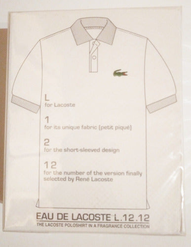 Locion Lacoste Blanc-pure Eau De Toilette 100 Ml.