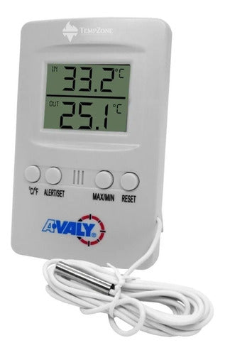Termómetro Digital Refrigeracion Int-ext Sonda Avaly Va-edt1