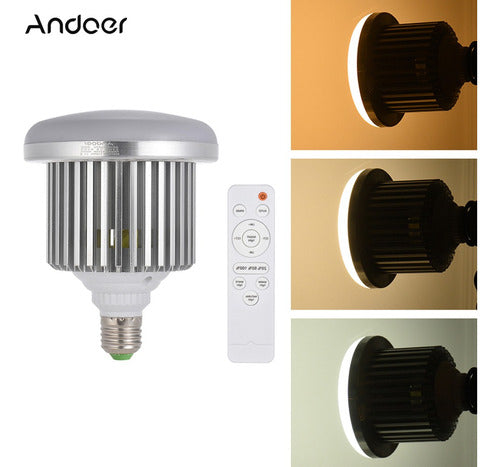 Andoer E27 50w Led Lámparas Para Fotografía Ajustable